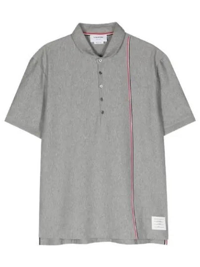 RWB Stripe Polo Shirt Grey - THOM BROWNE - BALAAN 2