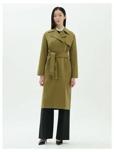 Women s Double Wool Cashmere Long Wrap Trench Green Khaki Domestic Product GM0024072399637 - THEORY - BALAAN 1