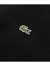 Logo Half Zip Up Cotton Sweatshirt Black - LACOSTE - BALAAN 5