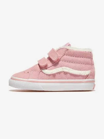 Skate Mid Reissue Velcro SHERPA POP PINK - VANS - BALAAN 1