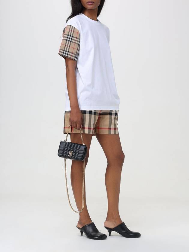 Vintage Check Sleeve Short Sleeve T-Shirt White - BURBERRY - BALAAN 3