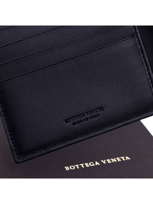 Intrecciato Weaving Half Wallet Black - BOTTEGA VENETA - BALAAN 5