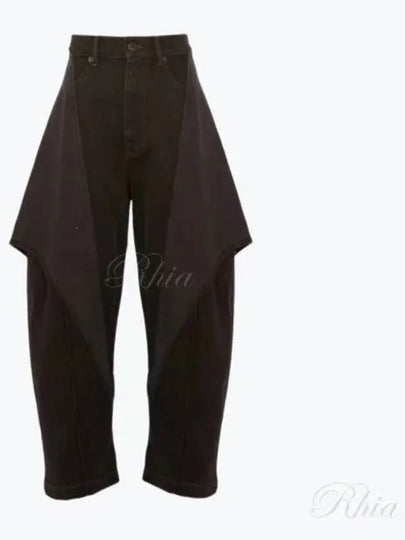 Cropped Sculptural Jeans Brown - JW ANDERSON - BALAAN 2