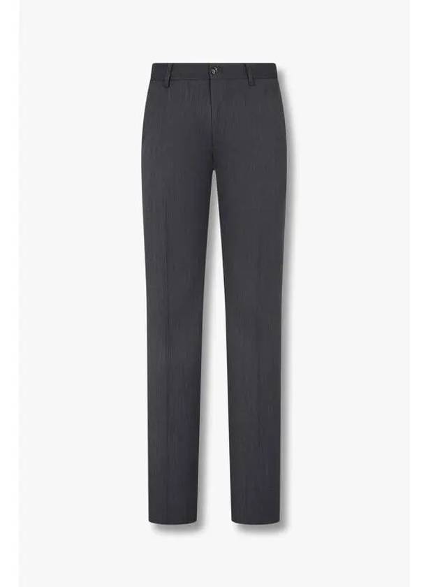 Men s Solid Wool Criss Pants Dark Gray - GIORGIO ARMANI - BALAAN 1