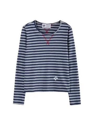 Striped long sleeve t shirt navy - HERETIC - BALAAN 1