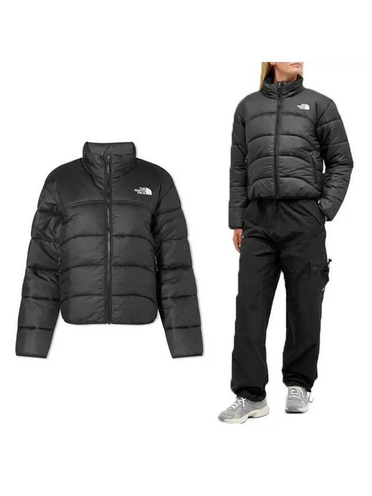 Women's Logo Print Side Zip Pockets Padding Black - THE NORTH FACE - BALAAN 2