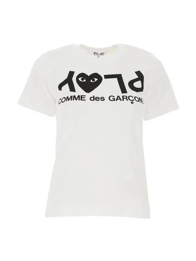 24SS Women's Reverse Logo T-Shirt White AZ T067 051 1 Other 270815 1005224 - COMME DES GARCONS - BALAAN 1