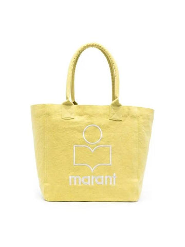 Yenky Embroidered Logo Shopper Tote Bag Yellow - ISABEL MARANT - BALAAN 1