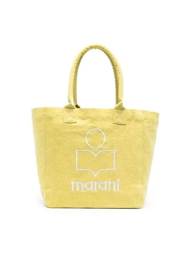 Yenky Embroidered Logo Shopper Tote Bag Yellow - ISABEL MARANT - BALAAN 1