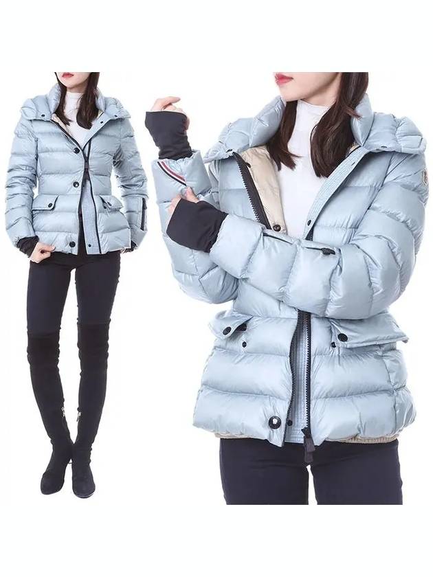 Armonique short down jacket water green - MONCLER - BALAAN.