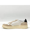 Men's Medalist Mesh Suede Low Top Sneakers White - AUTRY - BALAAN 3