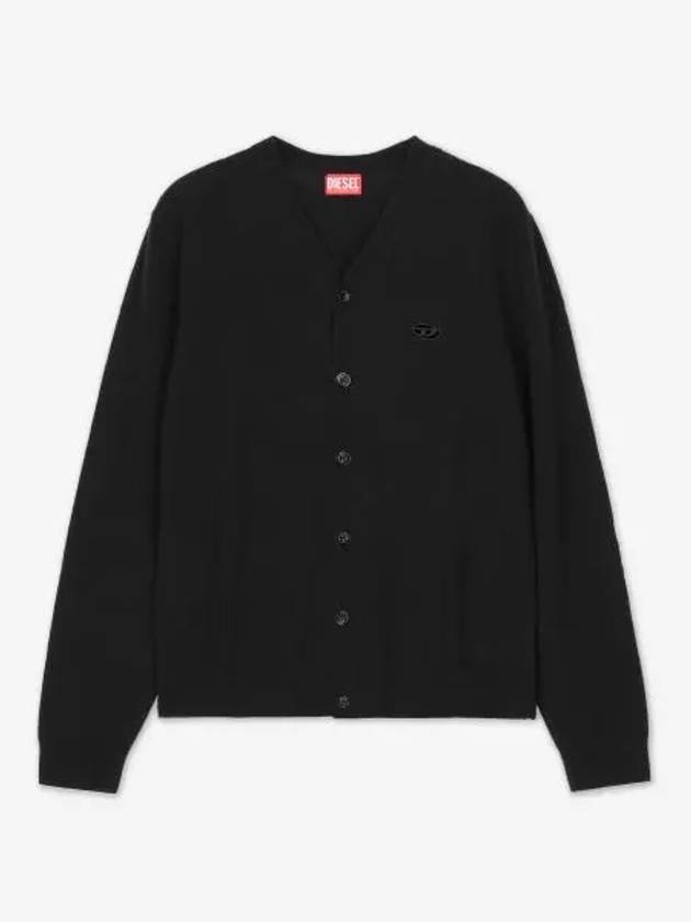 Wool Cashmere Cardigan Black - DIESEL - BALAAN 2