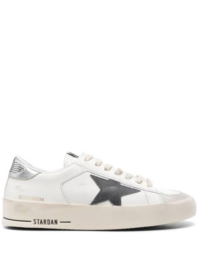 Stardan Leather Low Top Sneakers White Grey - GOLDEN GOOSE - BALAAN 2