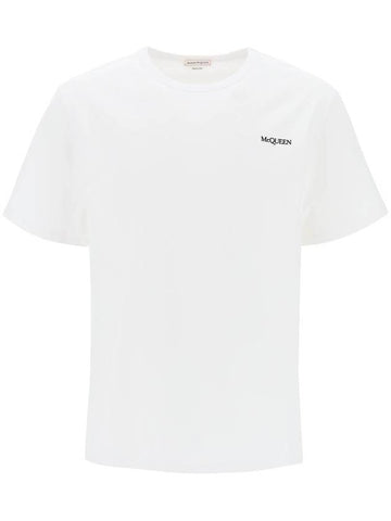 Short Sleeve T-Shirt 776281QXAAB 0965 White - ALEXANDER MCQUEEN - BALAAN 1