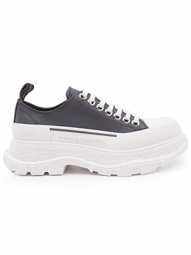 Women's Tread Slick Low Top Sneakers White Grey - ALEXANDER MCQUEEN - BALAAN 2