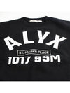 23SS Alix Logo Print Sweatshirt Black AAUSW0184FA01 001 - 1017 ALYX 9SM - BALAAN 3