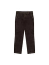 Men's Washed Corduroy Straight Pants Brown - SOLEW - BALAAN 1