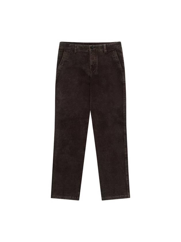 Men's Washed Corduroy Straight Pants Brown - SOLEW - BALAAN 2