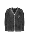 Pure Cashmere Unisex Cardigan Charcoal - PEOPLE OF THE WORLD - BALAAN 1