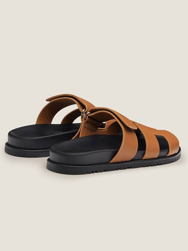 Chypre Calfskin Sandals Natural - HERMES - BALAAN 5