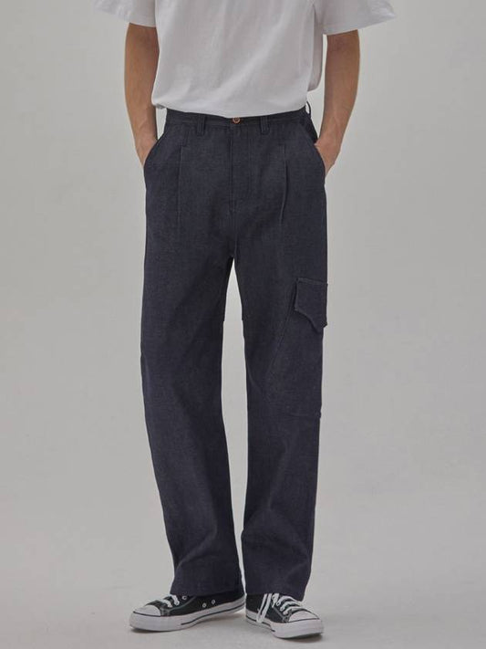 Denim selvedge side pocket pants indigo - CORK - BALAAN 1