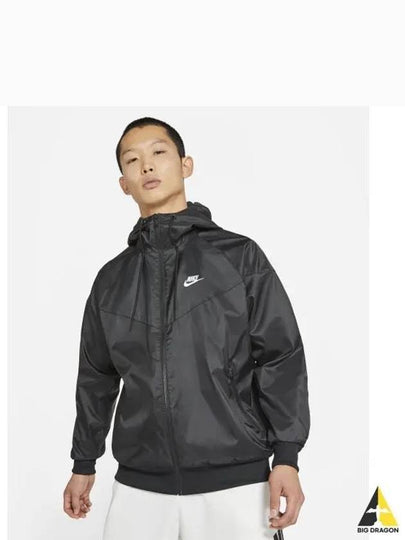 Men's Sportswear Windrunner Woven Windbreaker Black - NIKE - BALAAN 2