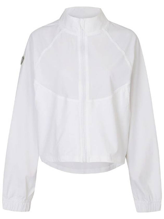 Women's Cool Stretch Full Zip Windbreaker White - PLAYBOO - BALAAN 2