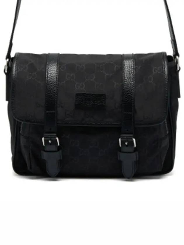 GG Microsima Nylon Messenger Bag Black - GUCCI - BALAAN 3