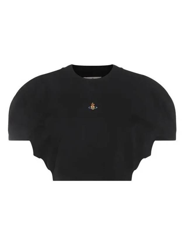 Women's Logo Short Sleeve T-Shirt Black - VIVIENNE WESTWOOD - BALAAN 2