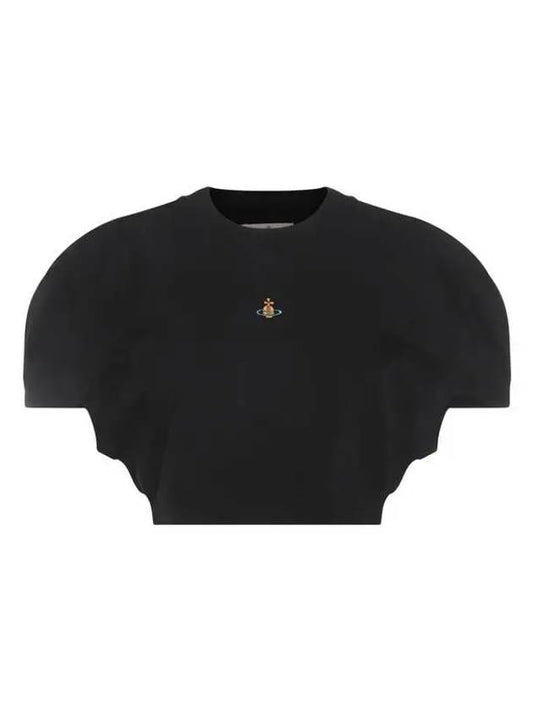 Women's Logo Short Sleeve T-Shirt Black - VIVIENNE WESTWOOD - BALAAN 2