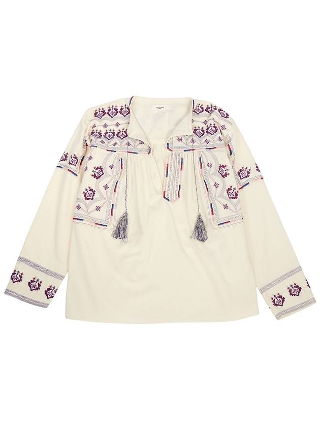 HT2231 22P041E 23EC Women s Embroidery Blouse - ISABEL MARANT - BALAAN 1