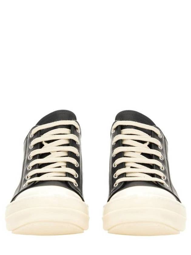 Rick Owens Leather Sneaker - RICK OWENS - BALAAN 3