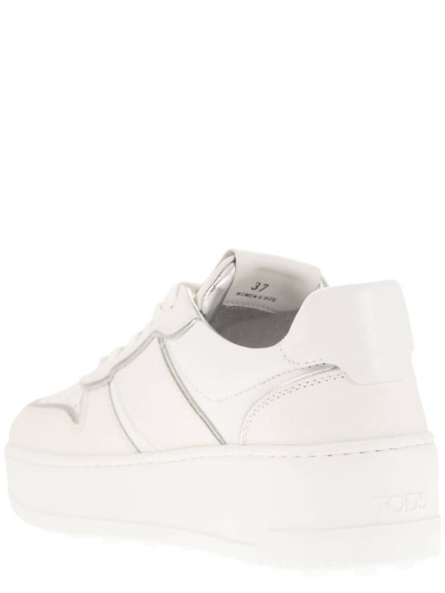 Leather Platform Sneakers - TOD'S - BALAAN 3