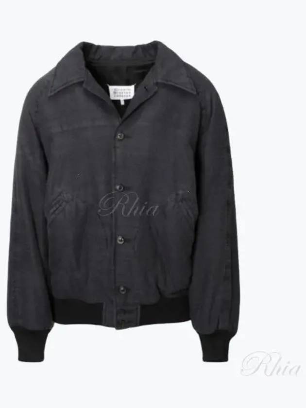 Men's Dupion Silk Bomber Jacket Black - MAISON MARGIELA - BALAAN 2