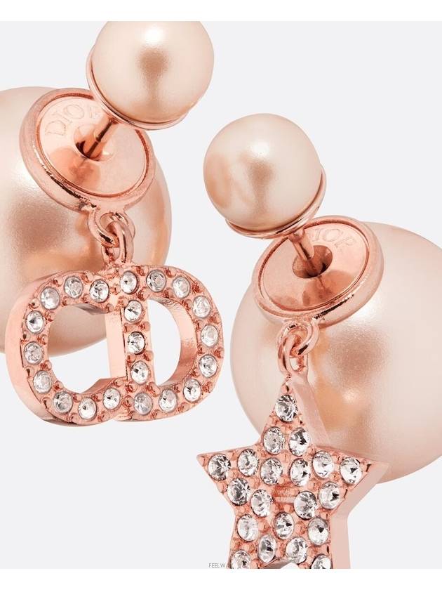 Tribales Resin Pearl Earrings Pink - DIOR - BALAAN 4