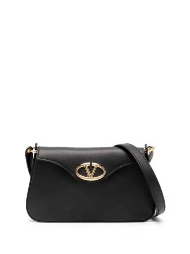 Vlogo Calfskin Shoulder Bag Black - VALENTINO - BALAAN 2