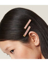 Engraved Logo Hair Pin Set Orchid Pink - MIU MIU - BALAAN 2