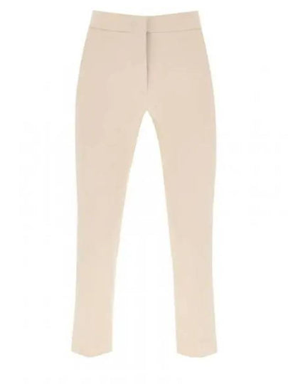 Pegno Viscose Rayon Straight Pants Beige - MAX MARA - BALAAN 2