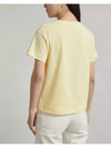 Jade Logo Short Sleeve T-Shirt Yellow - A.P.C. - BALAAN 5