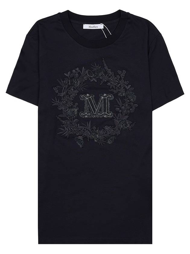 Elmo Pocket Cotton Short Sleeve T-Shirt Black - MAX MARA - BALAAN 11