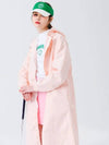 Hooded waist string raincoat PINK - MONBIRDIE GOLF - BALAAN 7