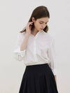 RinkleFree Open Collar Shirt White - LESEIZIEME - BALAAN 4