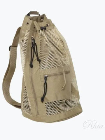 24 Mesh Small Backpack Made BY AETA Beige A24SB02AE - AURALEE - BALAAN 1