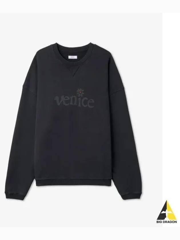 Venice logo sweatshirt black 06T037BLACK - ERL - BALAAN 1