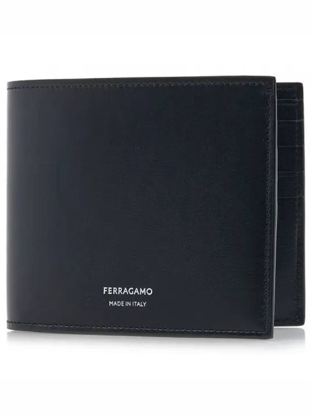 Logo Detail Classic Half Wallet Black - SALVATORE FERRAGAMO - BALAAN 2