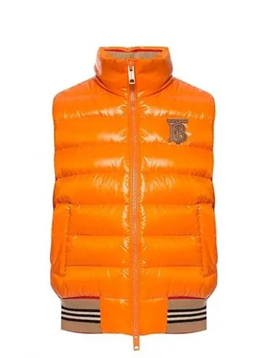 Logo Vest Padded Orange - BURBERRY - BALAAN 2