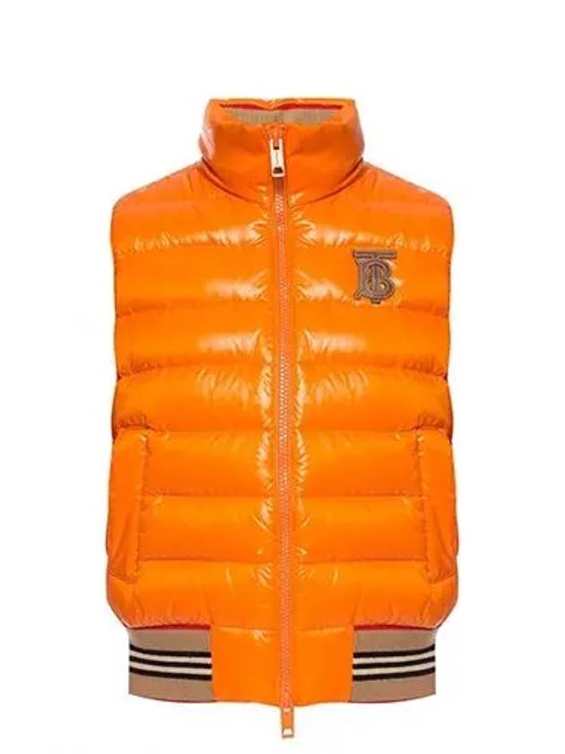 Logo Padded Vest Orange - BURBERRY - BALAAN 2