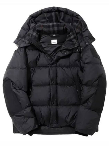 Detachable Sleeve Hooded Puffer Jacket Vest - BURBERRY - BALAAN 1