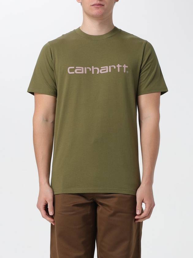 T-shirt Carhartt Wip in cotone con logo - CARHARTT WIP - BALAAN 1