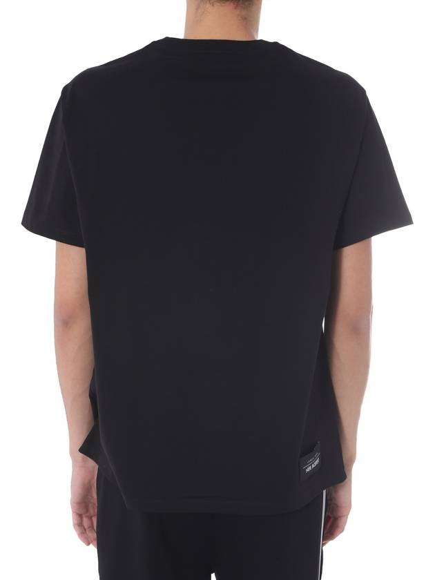 Men's Basquiat Printing Short Sleeve T-Shirt Black - NEIL BARRETT - BALAAN 4